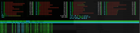 htop view