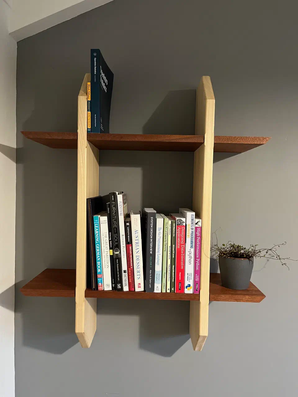 Wall bookshelf