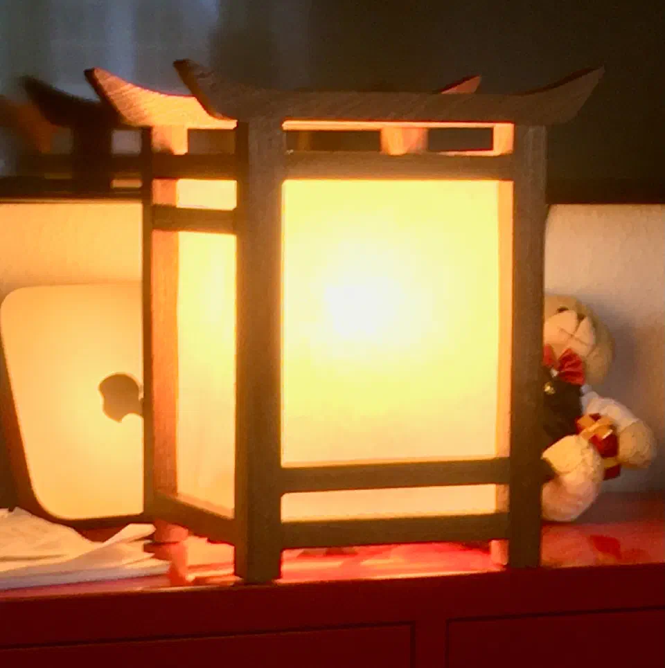 Lantern, lit